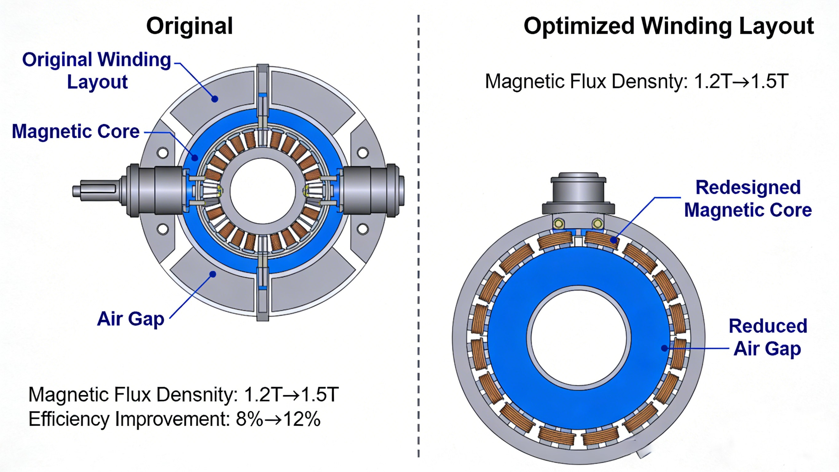 Electromagnetic optimization of motors Electromagnetic optimization of motors